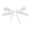 White Bow Twist Ties by Celebrate It®, 12ct.